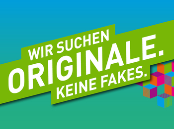 Wir suchen Originale. Keine Fakes. - Eine Anzeige der BKK GS für die Suche nach Auszubildenden.