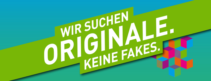 Wir suchen Originale. Keine Fakes. - Eine Anzeige der BKK GS für die Suche nach Auszubildenden.