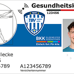 Gesundheitskarte der BKK GILDEMEISTER SEIDENSTICKER Mit dem TBV Lemgo Lippe
