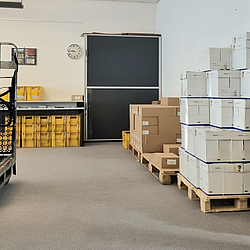 Lagerraum im Postservice der BKK GILDEMEISTER SEIDENSTICKER