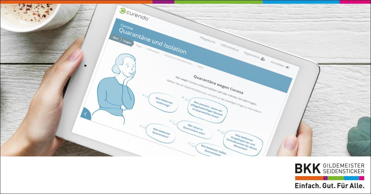 Corona: Neue Online-Pflegekurse Quarantäne und Hygiene